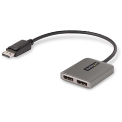 Startech 2 Port DISPLAYPORT Mst HUB- Dual 4K 60HZ MULTI-MONITOR Adapter 3 Yr