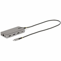 Usb-C TRIPLE-MONITOR MULTIPORT Adapter Dual 4K 30HZ + 4K 60HZ HDMI DISPLAYPORT 3-PORT USB 10GBPS Hub 100W Pd PASS-THROUGH GBE Travel Dock Windows CHROMEOS (117B-USBC-MULTIPORT)