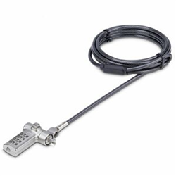 STARTECH Universal Laptop Lock 6.6ft- Compatible w/ Noble Wedge/Nano/K-Slot- Keyless Combo