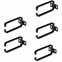 5-Pack 1U Vertical Cable Management D-Ring Hooks Cable Manager For 19in Server Racks/Cabinets Network Rack Wire Organizers Cable Guide Rings