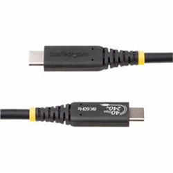 50cm (1.6ft) USB4 Cable USB-IF Certified USB-C Cable 40Gbps 240W Power Delivery PD 3.1 EPR 8K 60Hz USB Type-C Data Transfer Cable/Cord Compatible w/Thunderbolt/USB 3.2 Ports