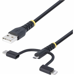 1m Rugged USB Multi Charging Cable