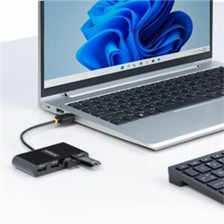 4-Port USB 2.0 Hub USB Bus Powered Small Travel Mini USB Hub USB 2.0 Splitter Multi-Port Portable USB Hub 480Mbps Overcurrent Protection (OCP)