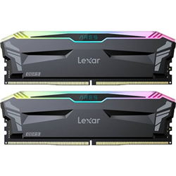 Lexar LD5EU016G-R6400GDLA Ares U-DIMM DDR5 6400 32GB Kit (16GB2)-with heatsink and RGB lighting- Black- dual pack
