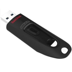 SanDisk Ultra USB 3.0 Flash Drive- CZ48 128GB- USB3.0- Black- stylish sleek design- 5Y