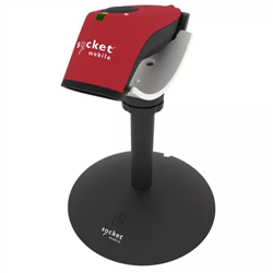 SocketScan S720 Linear Barcode QR Code Reader Red Charging Stand