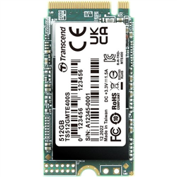 512GB M.2 2242PCIe Gen3x4 NVMe 3D TLC DRAM-less