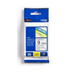 BROTHER TZ-221 P-TOUCH TAPE 3/8 IN X 26 FT BLACK ON WHITE