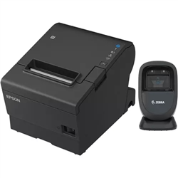 EPSON POS BUNDLE x20 TM-T88VII-612 Desktop Direct Thermal Printer -x20 DS9308 Black USB ZEBRA