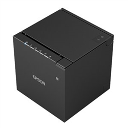 EPSON TM-M30III Black Receipt Printer with Built-In USB & USB-Charging, Ethernet, Bluetooth & Wi-Fi. Power Supply & Cable Included.