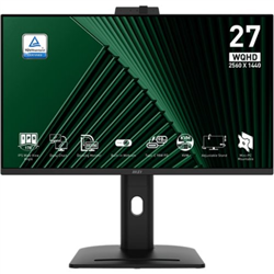 Pro MP275QPDG 27in QHD 100Hz USB-C Docking Business Monitor - 2560 x 1440 - 2xHDMI DP USB-C 98W RJ45 - Webcam - Speakers - Height Adjustable - 100x100 VESA - Internal Power - 4Y Warranty