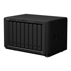 Synology DiskStation DS1821+ 8 Bay NAS AMD Ryzen V1500B 4-core 2.2 GHz 4 GB DDR4 ECC SODIMM 4xUSB3.2 2x eSATA 4xRJ-45 1GbE LAN Scalable.3 year Wty