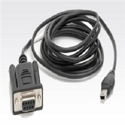 Datalogic Cable, RS-232, 9 Pin, Female, Straight, (Power Supply available on pin 9 of the connector or through external power supply), 6 ft