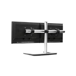 Atdec DUAL/SINGLE Monitor Desk Mount - Freestanding Base - Up To 32IN Or 12KG - TOOL-FREE Adjustable Monitor Height Tilt Pan LANDSCAPE/PORTRAIT - 20DEGREE Viewing Angle Adjustment