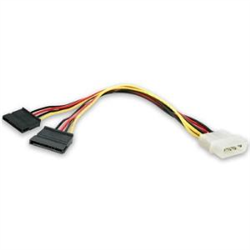 Startech 12 LP4 To 2X SATA Power Y Cable Adapter