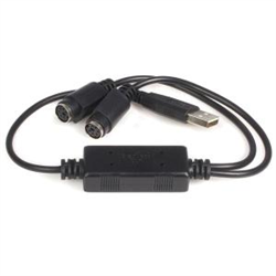 Startech USB To PS/2 Adapter - Keyboard And Mouse - Keyboard Adapter 2YR