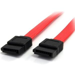 STARTECH 45CM SATA CABLE- 7 PIN CONNECTOR- 6Gbps- RED- LTW