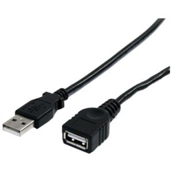 Startech 3M USB2.0 A To A Extension CABLE- M/F- BLACK- LTW