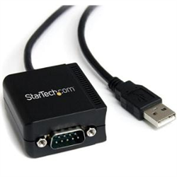 Startech USB To RS232 DB9 Serial ADAPTER- M/M- 1.8M- Com RETENTION- FTDI- 2YR