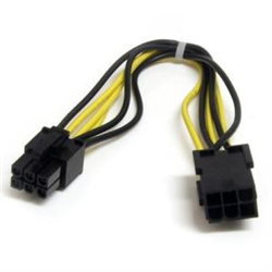 8in 6 pin PCI Express Power Extension Cable