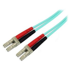Startech 2M Lc Fiber Optic Cable - 10GB Aqua - Mm Duplex 50/125 - LSZH LTW
