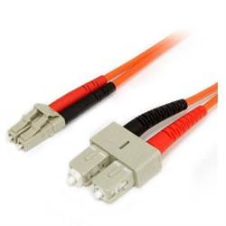 2m Multimode 62.5/125 Duplex Fiber Patch Cable LC - SC