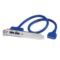 2 Port USB 3.0 A Female Slot Plate Adapter - USB 3.0 motherboard Adapter - USB 3 plate - USB 3.0 header Adapter