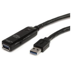 Startech 10M USB 3.0 A To A Extension CABLE- M/F- BLACK- LED- LTW