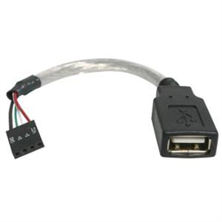 Startech 15CM USB-A To USB 4 Pin Connector To MOTHERBOARD- F To F- USB2.0- LTW