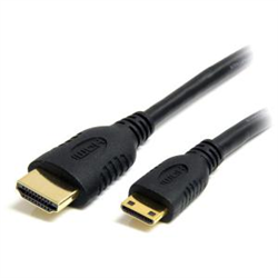 Startech 2M HDMI To Mini HDMI Adapter Cable With ETHERNET- BLACK- LTW