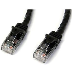 Startech CAT6 ETHERNET Cable 15M Black 650MHZ 100W SNAGLESS Patch Cord LTW