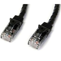Startech 1M CAT6 ETHERNET Cable Black 650MHZ 100W SNAGLESS Patch CORD- LTW