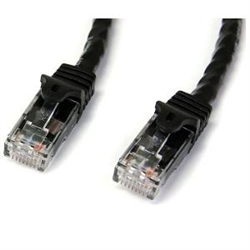 Startech 2M CAT6 ETHERNET Cable Black 650MHZ 100W SNAGLESS Patch CORD- LTW