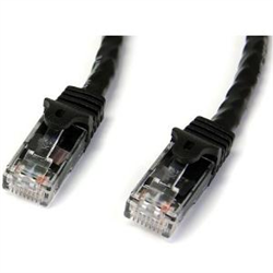 Startech 5M CAT6 ETHERNET Cable Black 650MHZ 100W SNAGLESS Patch CORD- LTW