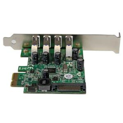 STARTECH 4 PORT PCIe USB 3.0 CARD- SATA POWER REQUIRED- UASP- 2YR