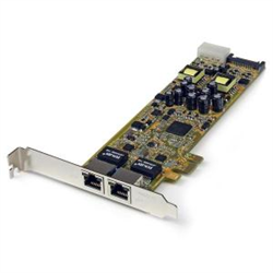 STARTECH DUAL PORT GbE PCIE NETWORK POE CARD - PSE ADAPTER 2YR