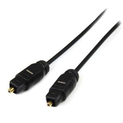 15 ft Thin Toslink Digital Optical SPDIF Audio Cable - 15ft / 15 Feet Optical Audio Cable