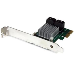 STARTECH 4 PORT PCIe X 2 SATA CONTROLLER CARD- HYPERDUO SSD TIERING- 2YR
