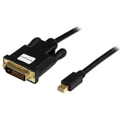 STARTECH 1M mDP TO DVI ADAPTER CABLE mDP TO DVI BLACK 3YR