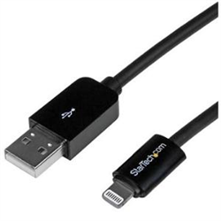 1m (3ft) Black Apple 8-pin Lightning Connector to USB Cable for iPhone / iPod / iPad - Charge and Sync Cable - 1 meter Black Lightning to USB Cable