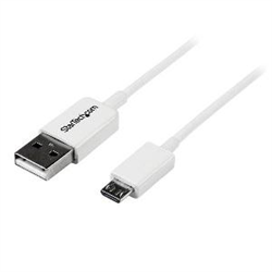 Startech 1M USB2.0 A To Micro USB2.0 B CABLE- M/M- WHITE- LTW