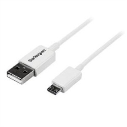 Startech 0.5M White Micro USB Cable - A To Micro B - Micro USB Charger LTW