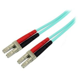 Startech 3M Lc Fiber Optic Cable - 10 Gb Aqua - Mm Duplex 50/125 - LSZH LTW