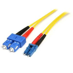 4M Single Mode Duplex Fiber Patch Cable - Lc To Sc OS1 Single Mode 9/125 Duplex LSZH Fiber Patch Cord - Yellow 4 Meter