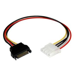 Startech 30CM SATA 15 Pin To LP4 Power Cable ADAPTER- M/F- LIFTETIME WTY