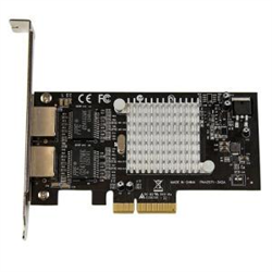 STARTECH 2 PORT GbE PCIe NETWORK CARD- STD PROFILE- 2YR
