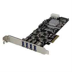 Startech 4 Port USB 3.0 PCIE Card W/ 4 Dedicated Channels - UASP 2YR