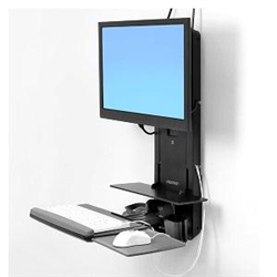 Ergotron Patient Room VL18 STS WM Black