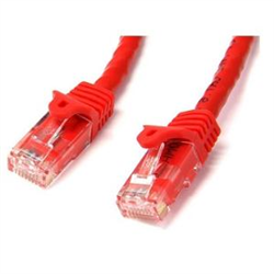 Startech 3M CAT6 ETHERNET Cable Red 650MHZ 100W SNAGLESS Patch CORD- LTW