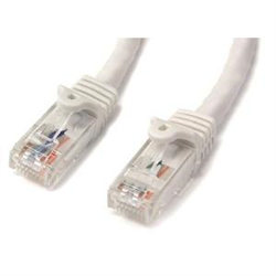 Startech CAT6 ETHERNET Cable 3M White 650MHZ 100W SNAGLESS Patch Cord LTW